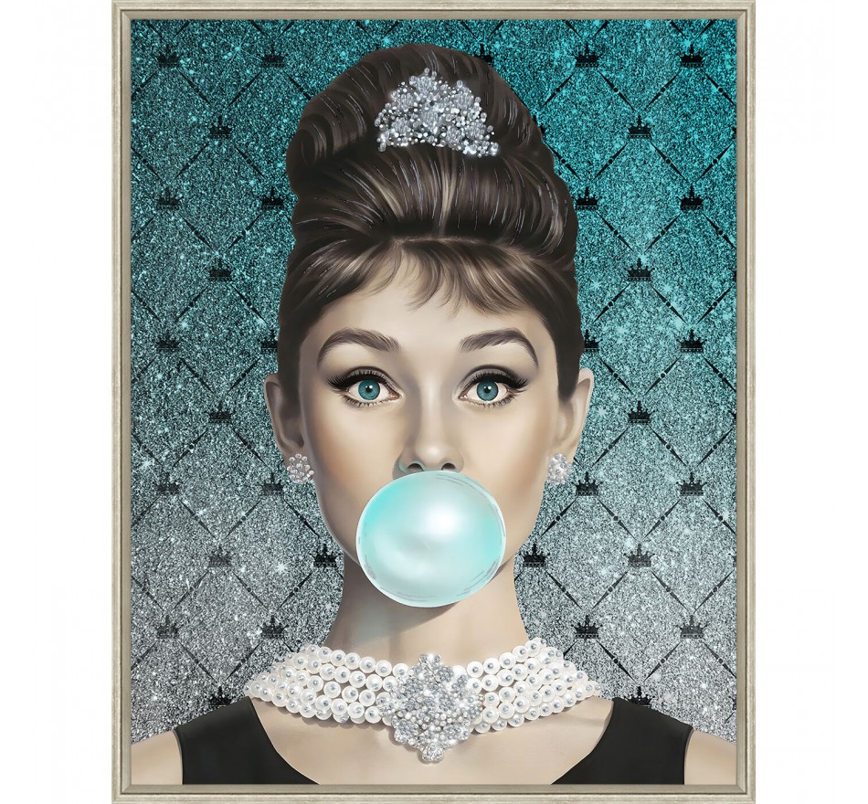 Framed Picture woman bubble 80x120cm Kare Design Framed Picture woman bubble 80x120cm Kare Design