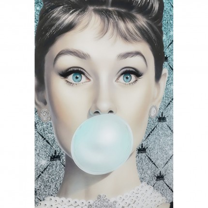 Framed Picture woman bubble 80x120cm Kare Design