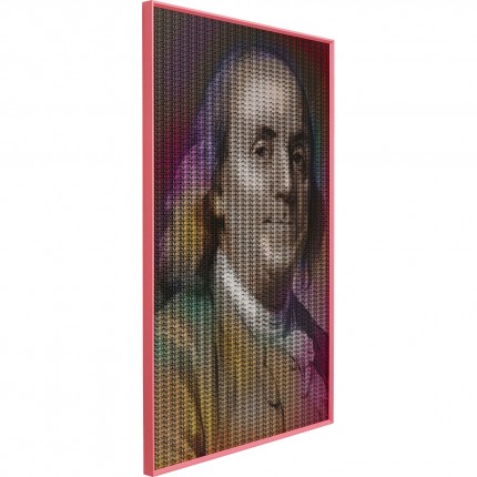 Schilderij man kaartjes 80x120cm Kare Design