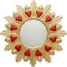 Miroir mural Flaming Heart Ø39cm