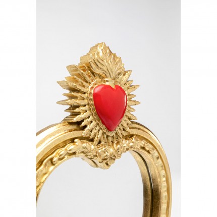 Table Mirror flaming heart 30cm Kare Design
