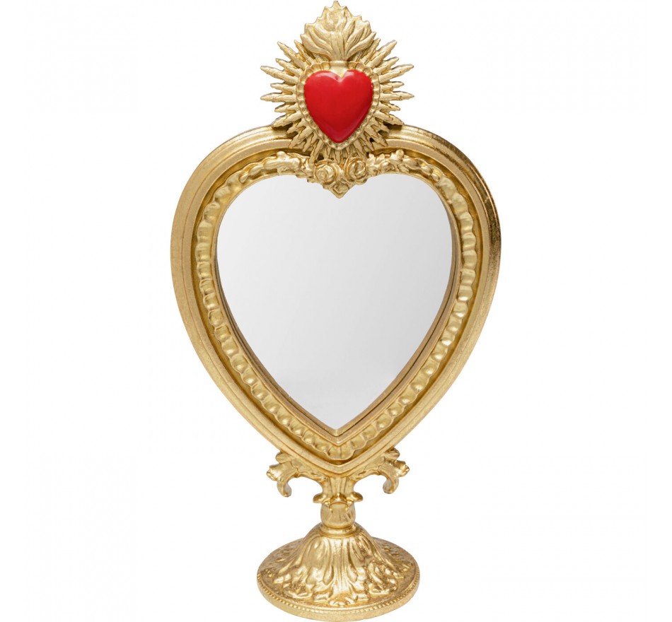 Tafelspiegel brandend hart 30cm Kare Design Tafelspiegel brandend hart 30cm Kare Design