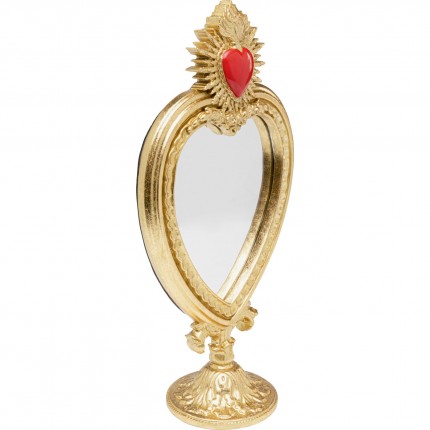 Table Mirror flaming heart 30cm Kare Design