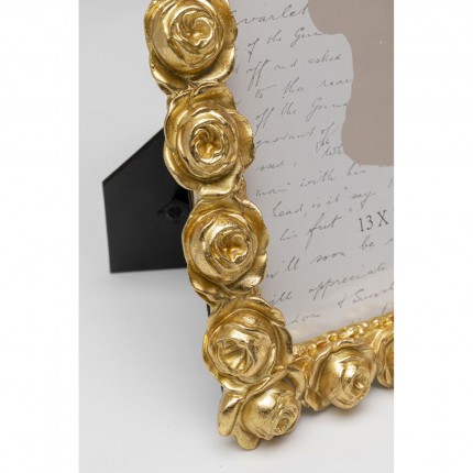 Picture Frame roses 16x22cm gold Kare Design