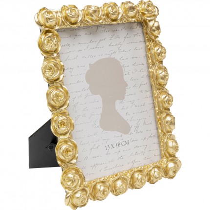 Picture Frame roses 16x22cm gold Kare Design