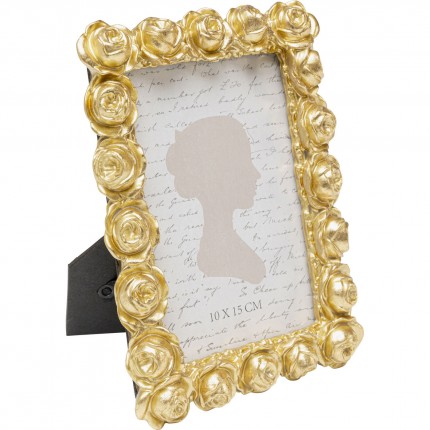Picture Frame roses 14x19cm gold Kare Design