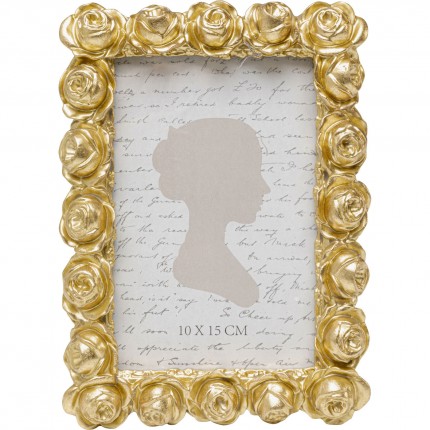 Picture Frame roses 14x19cm gold Kare Design