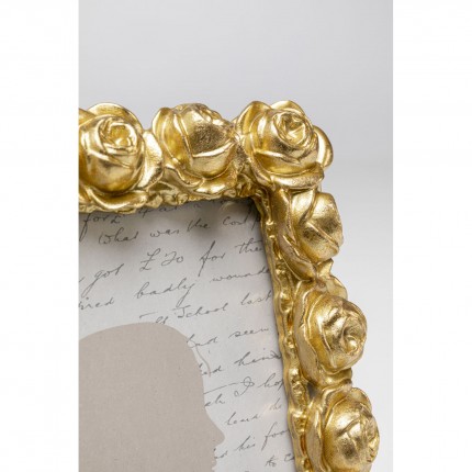 Picture Frame roses 14x19cm gold Kare Design