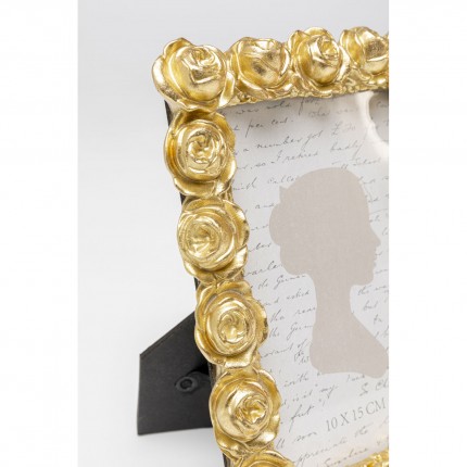 Picture Frame roses 14x19cm gold Kare Design