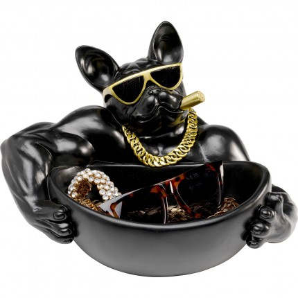 Serveerschaal  gangsterhond zwart Kare Design