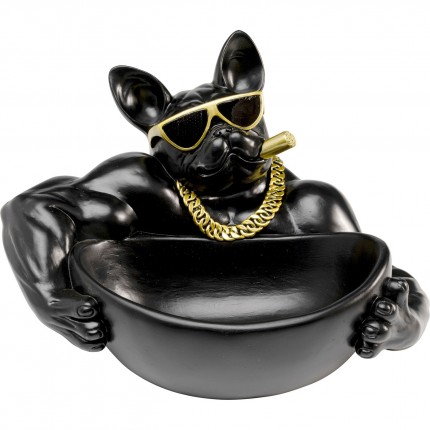 Serveerschaal  gangsterhond zwart Kare Design