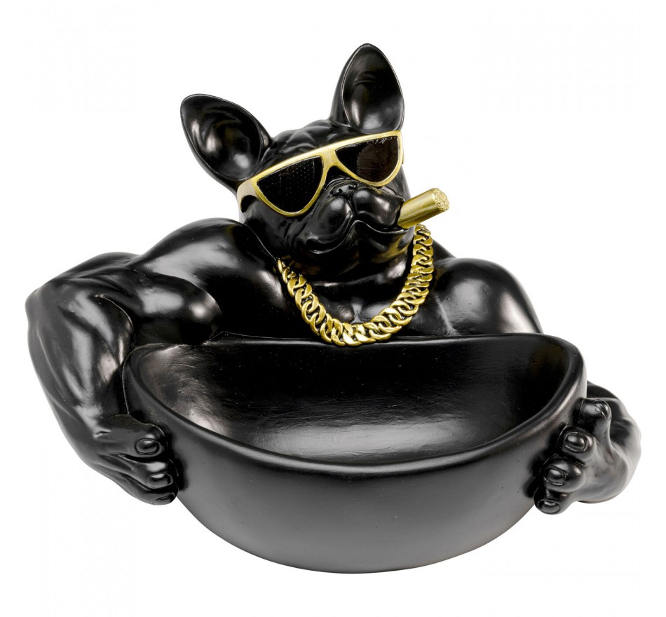 Serveerschaal gangsterhond zwart Kare Design Serveerschaal gangsterhond zwart Kare Design