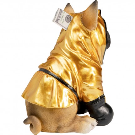 Spaarpot  boksende hond 26cm Kare Design