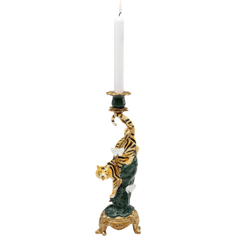 Porte-bougies Elegent Tiger 33cm