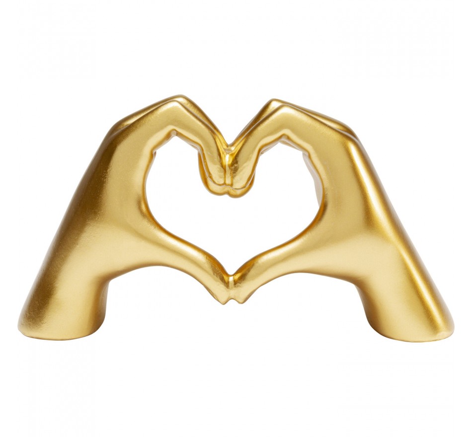 Woonaccessoires goud handen hart 24cm Kare Design Woonaccessoires goud handen hart 24cm Kare Design