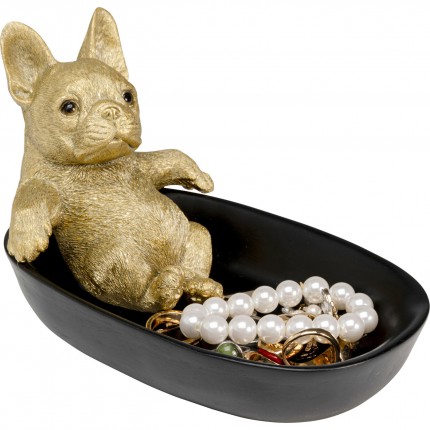 Serveerschaal badende buldog 20cm Kare Design