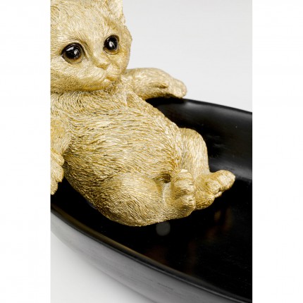 Serveerschaal badende kat 20cm Kare Design