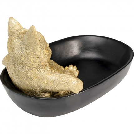 Serveerschaal badende kat 20cm Kare Design