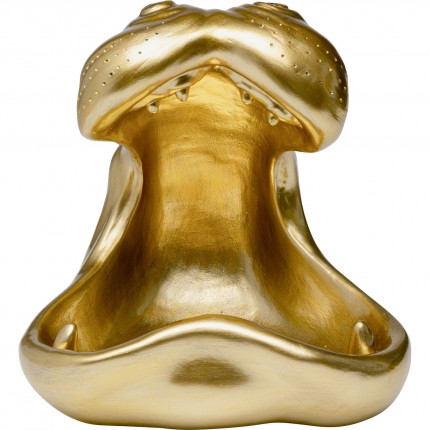 Serveerschaal goud nijlpaard verfdruppels Kare Design