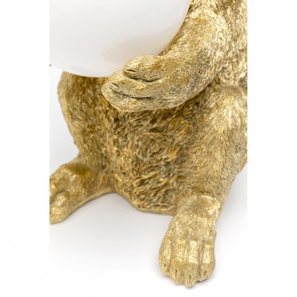 Tafellamp konijn 34cm goud Kare Design