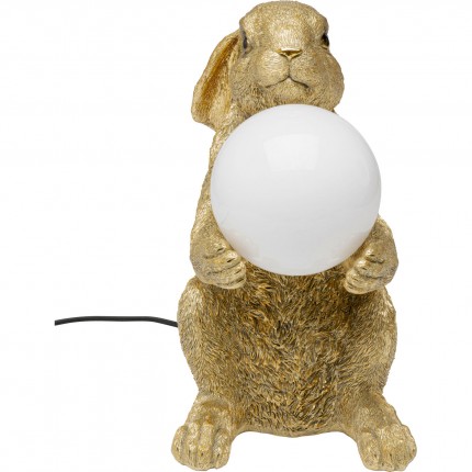 Tafellamp zittend konijn goud Kare Design