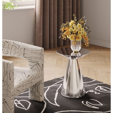 Bijzettafel Mambo Ø45cm chroom Kare Design Bijzettafel Mambo Ø45cm chroom Kare Design