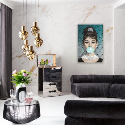 Framed Picture woman bubble 80x120cm Kare Design