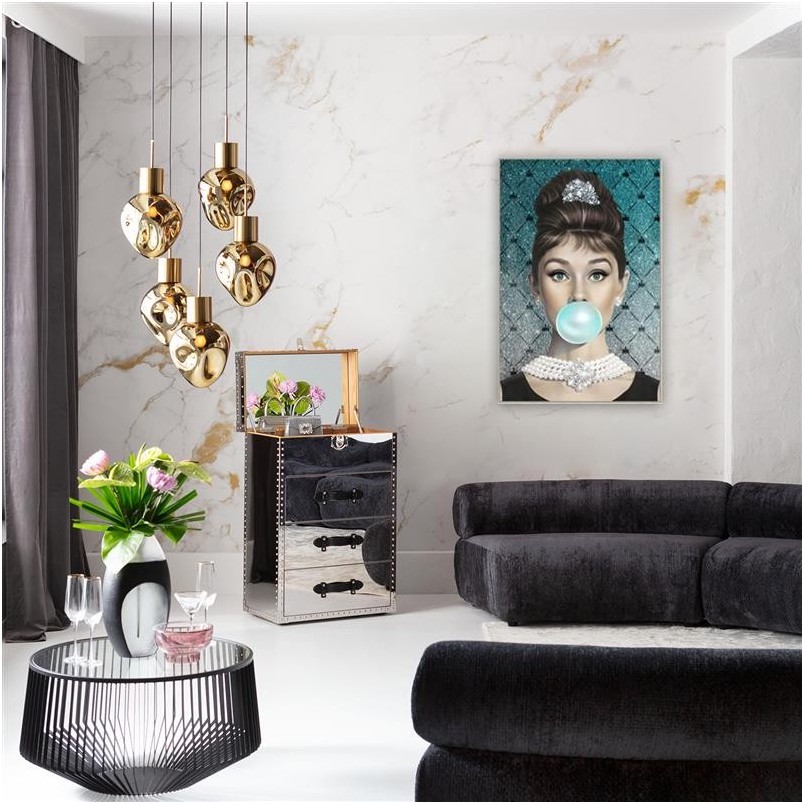 Schilderij diva bubbel 80x120cm Kare Design
