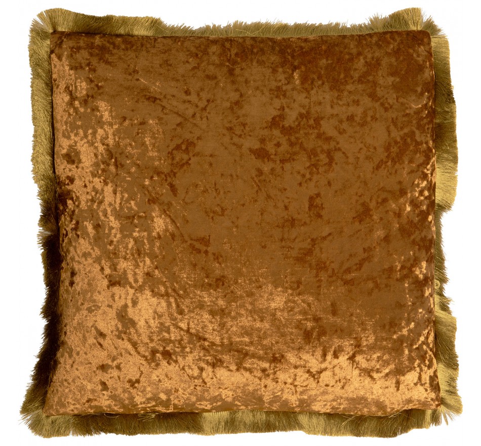 Kussen franje Cannes 55x55cm geel Kare Design Kussen franje Cannes 55x55cm geel Kare Design