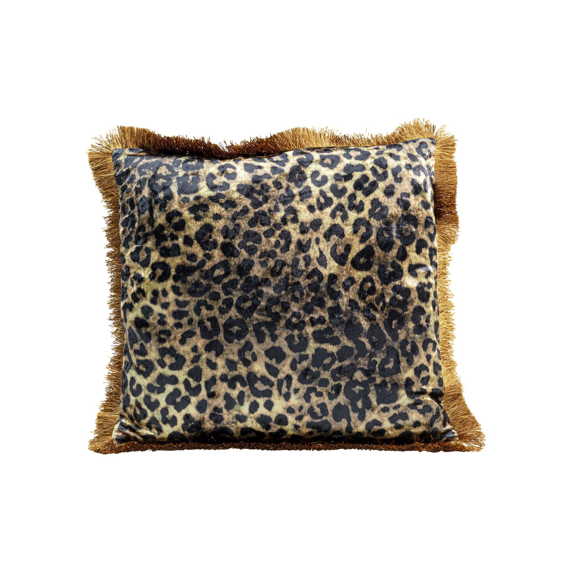 Cushion Fringe leopard 55x55cm Kare Design