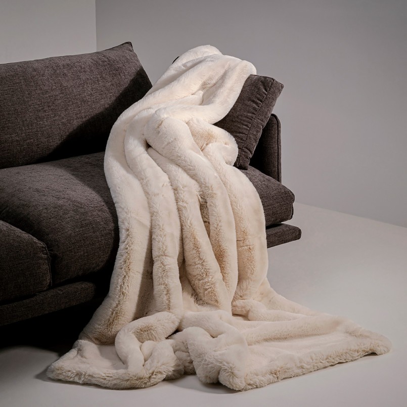 Blanket Mika 200x150cm cream Kare Design