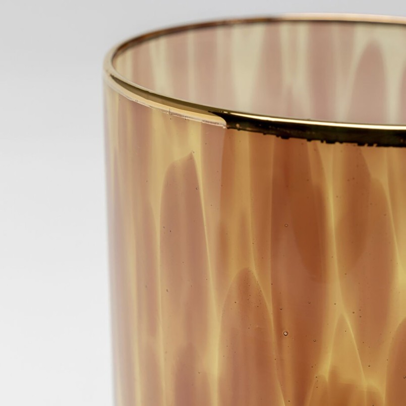 Waterglazen hoog Caramel (4/set) Kare Design