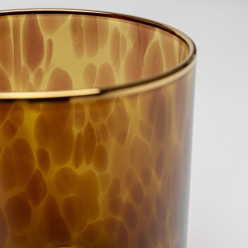 Water Glass Caramel (4/set) Kare Design