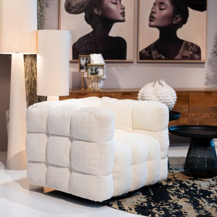 Draaifauteuil Armand creme Kare Design