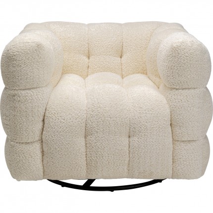 Draaifauteuil Armand creme Kare Design
