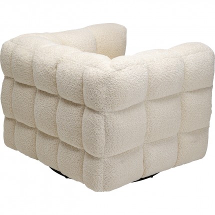 Draaifauteuil Armand creme Kare Design