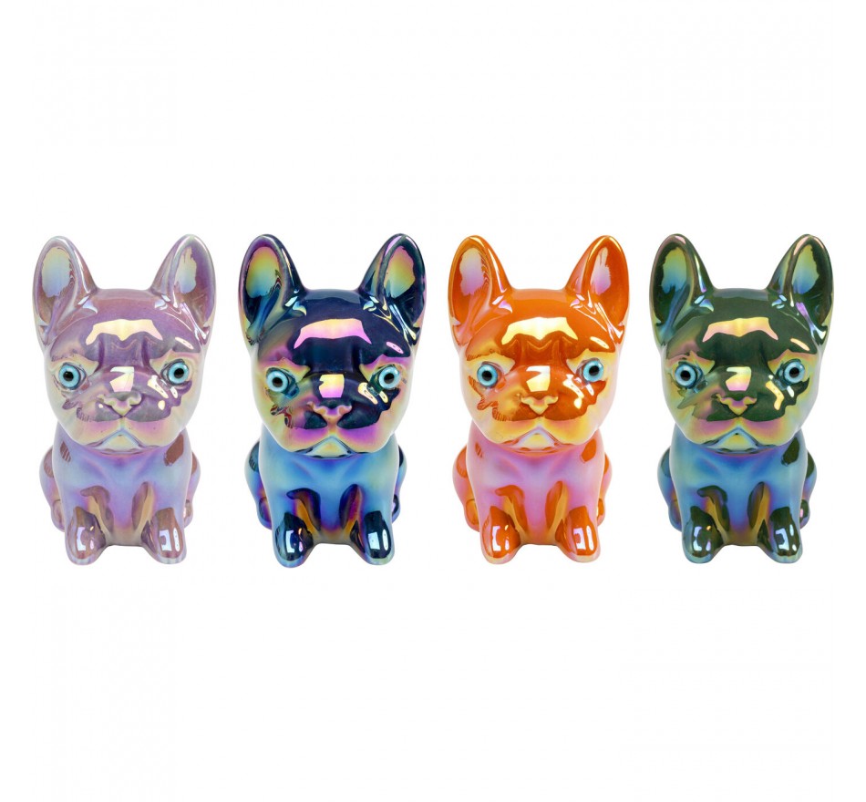 Spaarpot glanzende puppy's (4/set) Kare Design Spaarpot glanzende puppy's (4/set) Kare Design