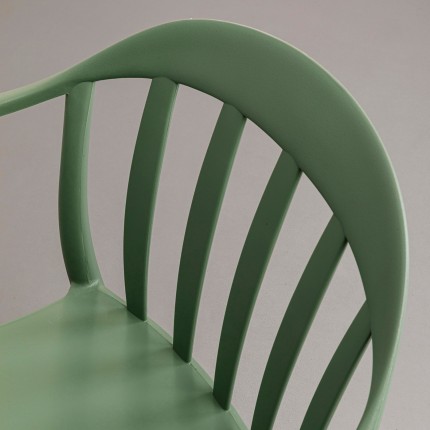 Tuinstoel met armleuningen Flores groen Kare Design