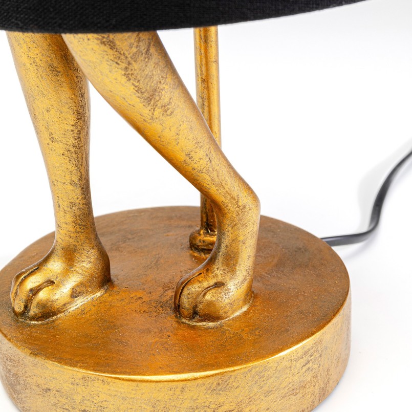 Zwart-gouden konijnenlamp - Dier - Kare Design