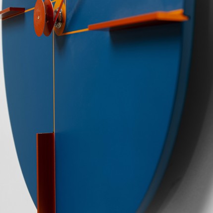 Wandklok Felice 30cm blauw Kare Design