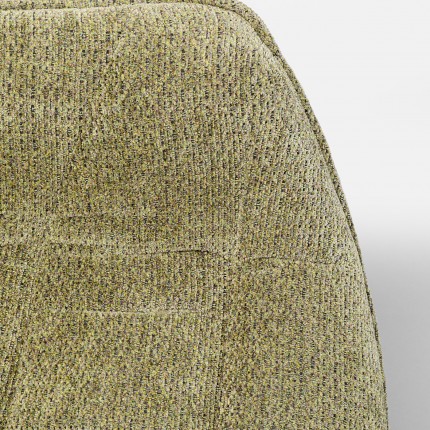 Stoel met armleuningen Thelma Melange groen Kare Design