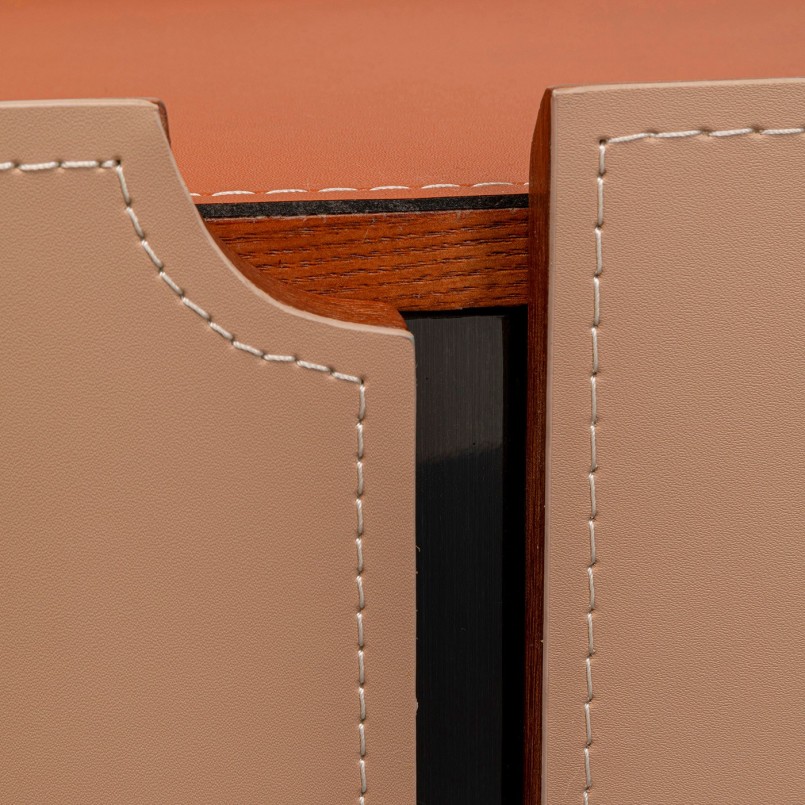 Leatherette TV stand - Tango - Kare Design