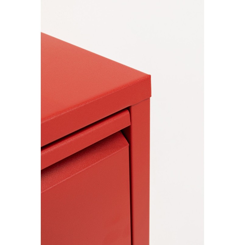 Schoenenkast Caruso rood 3 laden Kare Design