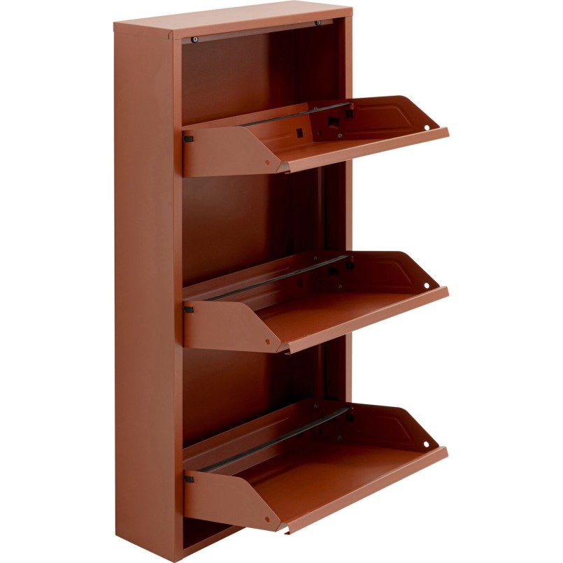 Shoe Container Caruso brown 3 drawers Kare Design