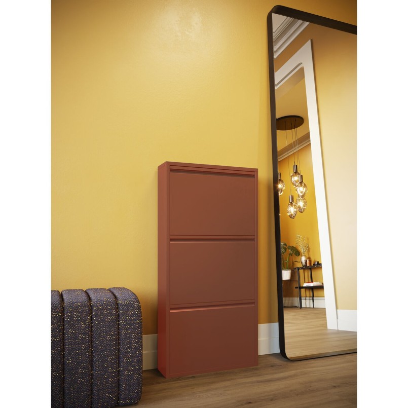 Shoe Container Caruso brown 3 drawers Kare Design