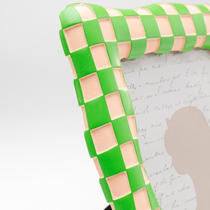Picture Frame Checker 18x24cm green Kare Design