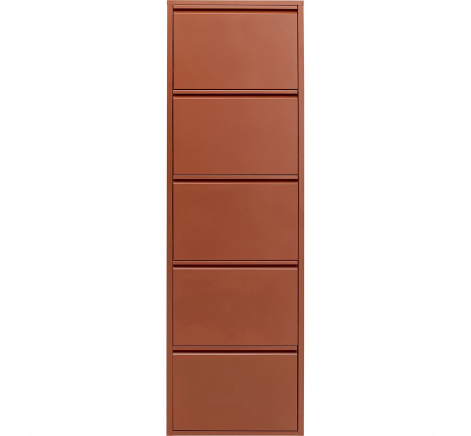 Schoenenkast Caruso bruin 5 laden Kare Design Schoenenkast Caruso bruin 5 laden Kare Design