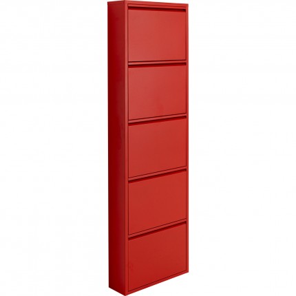 Shoe Container Caruso red 5 drawers Kare Design
