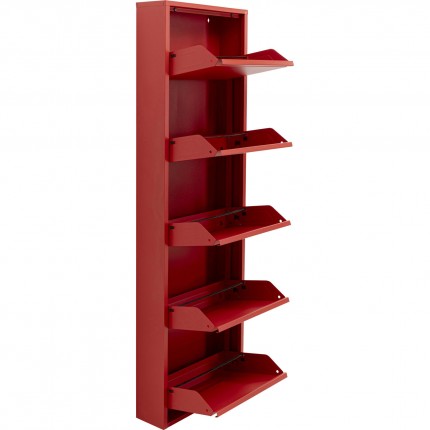 Shoe Container Caruso red 5 drawers Kare Design