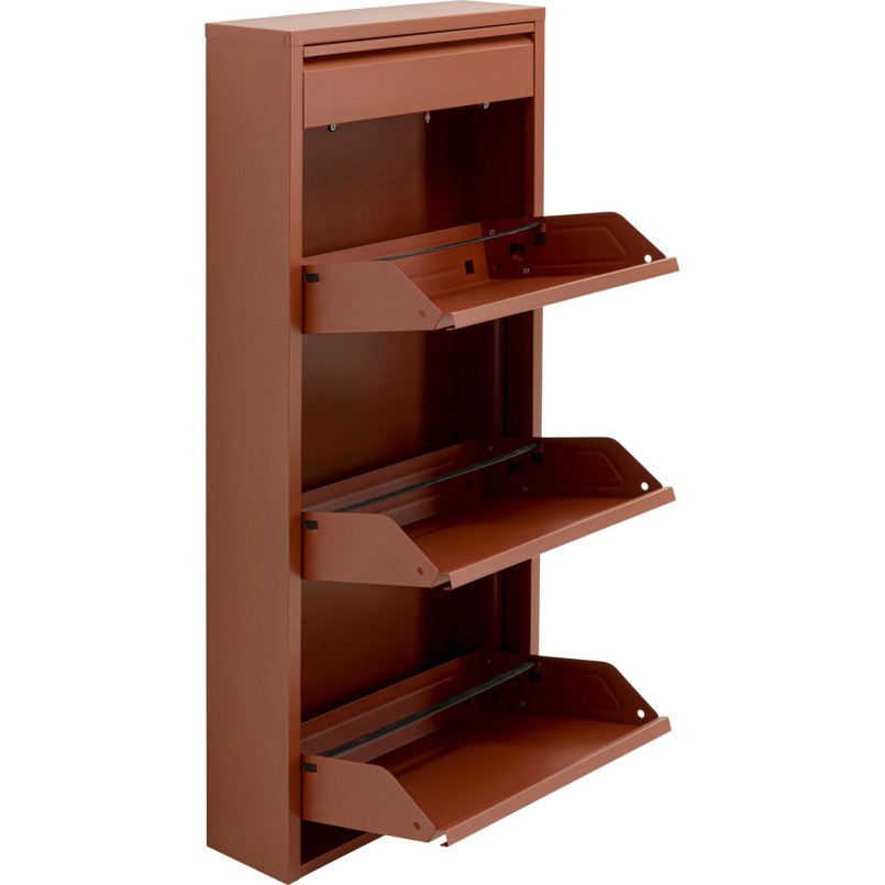 Shoe Container Caruso brown 3+1 drawers Kare Design